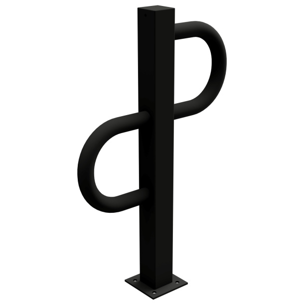 Bicycle stand | single parking | hot-dip galvanised andblack matt coated